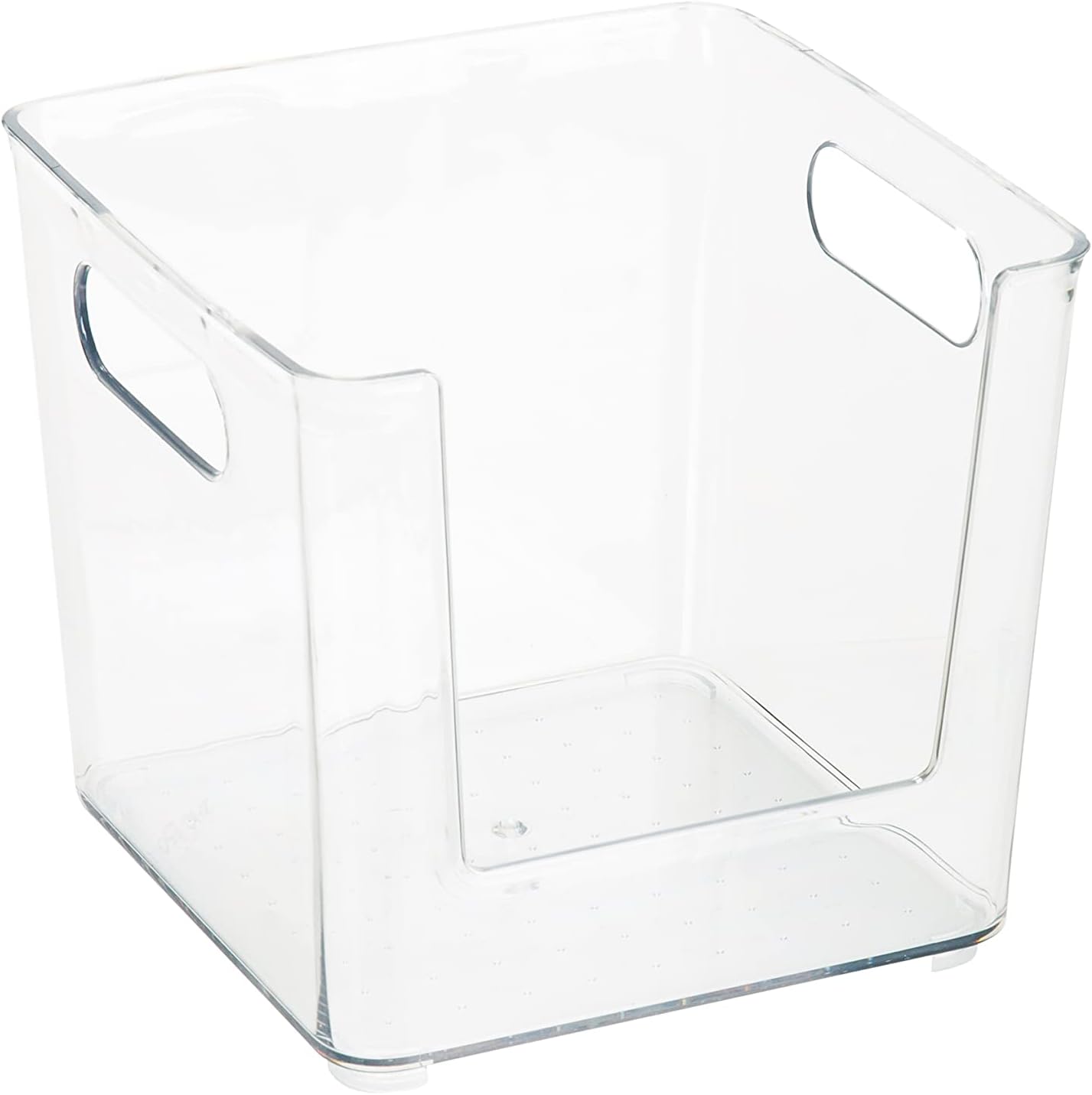 Simplify Rectangular Open Front Organizer Bin | Kitchen Cabinet & Pantry | Fridge Storage | Bathroom | Office Tote | Super Clear