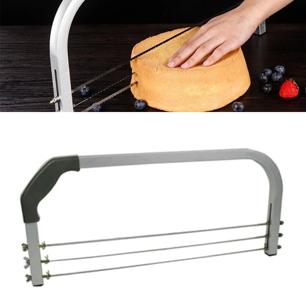 Large Adjustable 3 Blades Cake Cutter Interlayer Cake Slicer DIY Household Tools Leveler Stainless Cut Saw
