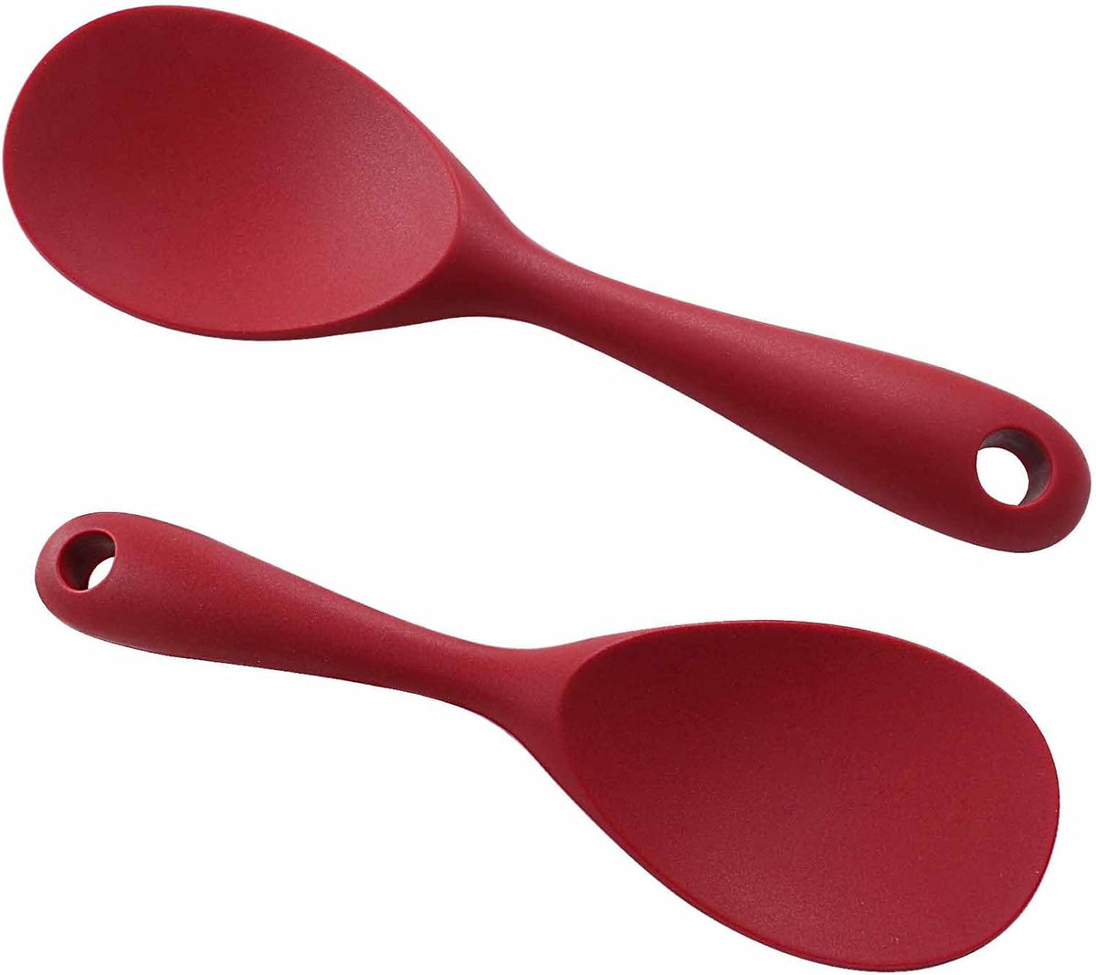 2Pcs Silicone Rice Paddle, Gray
