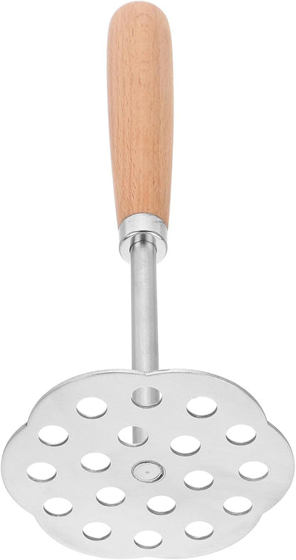 NUOBESTY Potato Masher with Handle Manual Vegetable Presser for Potatoes Fruits Avocados Garlic and Baby Food Stainless Steel Kitchen Tool 8.66 X 3.14 X 3.14 in