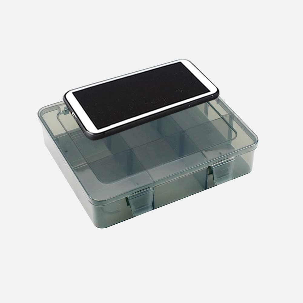 Vidifor 9 Grids Art Craft Supply Organizer Storage Containers, Compartment Storage Box with Removable Dividers for Jewelry, Beads, Buttons, Small Parts