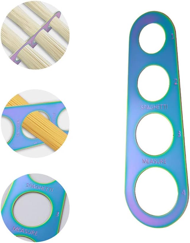 430 Stainless Steel Spaghetti Measure Tool Pasta Ruler Measuring Tool 4 Serving Portion Kitchen Cook Tool