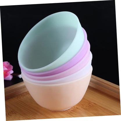 Didiseaon Odorless Anti-drop Silicone Mixing Bowl for Facial Masks Cooking Flexible Microwave Dishwasher Safe for Ingredients Sauces Medium Green