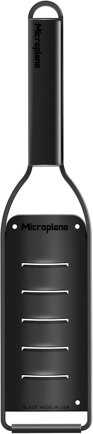 Microplane Kitchen Zester Grater with a Stainless-Steel Blade - Made in USA, for citrus, parmesan, ginger, chocolate & nutmeg from the Black Sheep Series