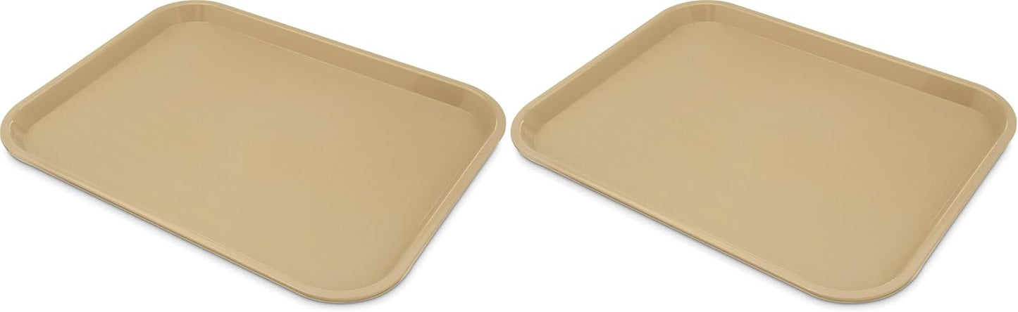 Carlisle FoodService Products Café Cafeteria Tray, Fast Food Tray for Restaurant or Commercial Use, 14" x 18", 1 Count, Black