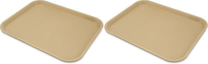 Carlisle FoodService Products Café Cafeteria Tray, Fast Food Tray for Restaurant or Commercial Use, 14" x 18", 1 Count, Black