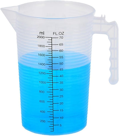 Large Measuring Pitcher for Kitchen, 70oz/2000ml