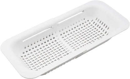 Expandable Over-the-Sink Colander Strainer Basket 14.25 to 19.5 Inch Black