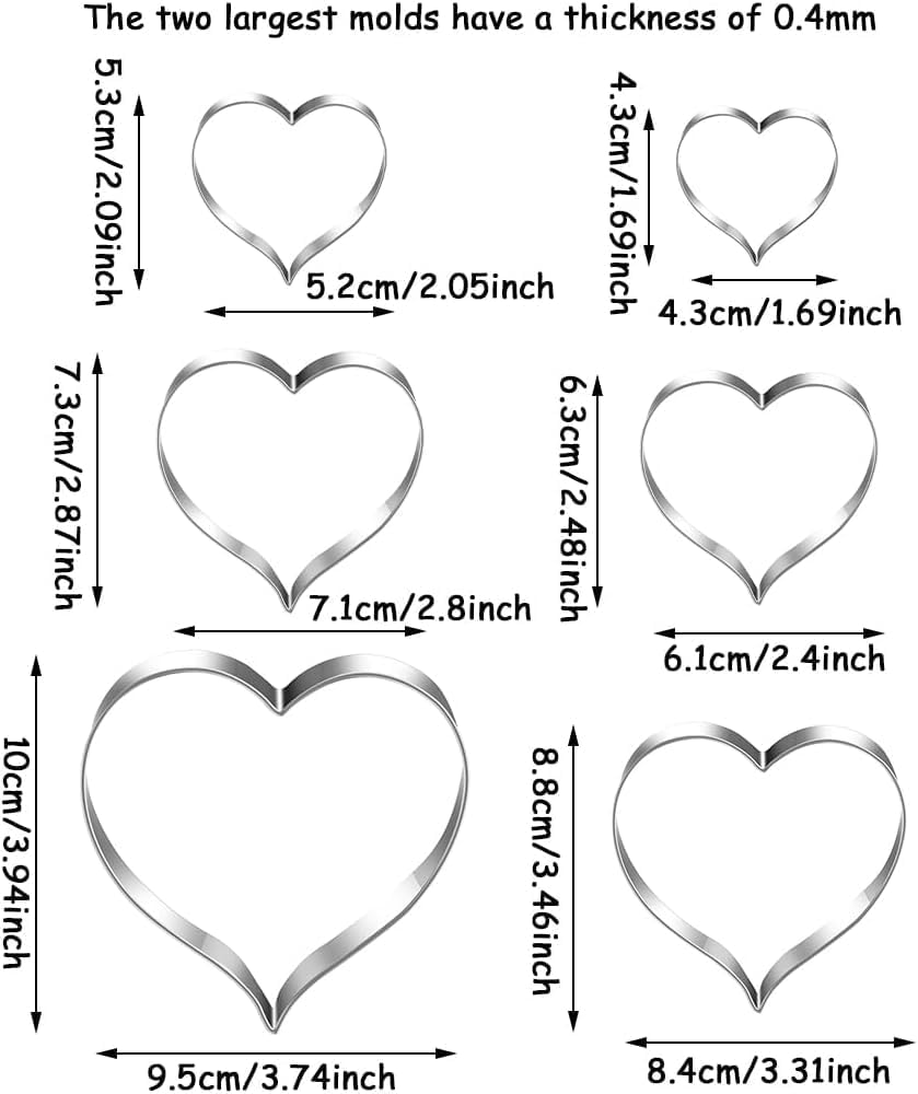 MrCookie 4" Large Christmas Cookie Cutters Set,Thickened Stainless Steel