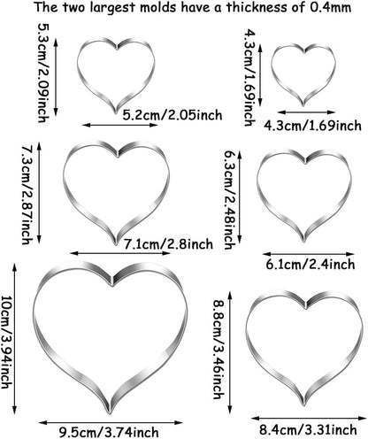 MrCookie 4" Large Christmas Cookie Cutters Set,Thickened Stainless Steel