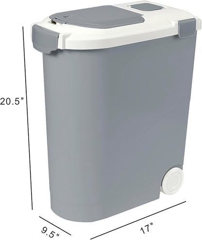 Ashfield & Harkness Airtight Pet Food Storage Container, up to 30 Lbs/ 36 Qt for Dog Cat Bird and Other Pet Food Storage, Easy Acces Including Scoup, Easy Access, Lightweight Keeps Pet Food Fresh