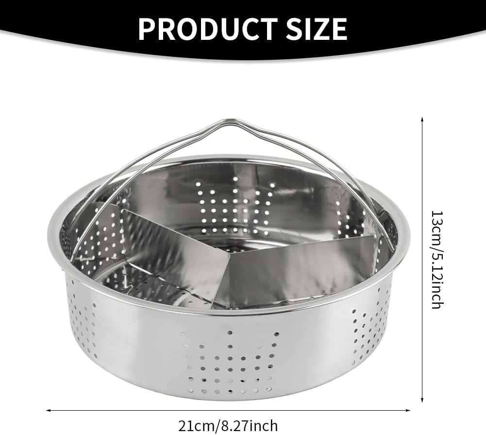 Steamer Basket for Instant Pot, Stainless Steel Vegetable Steaming Basket