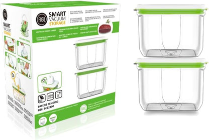 FOSA Vacuum Seal Containers (3-Pack, 34oz) – Airtight Food Storage Containers for Freshness | BPA-Free, Dishwasher Safe | Ideal for Meal Prep, Leftovers, Dry Goods (Pump Sold Separately)