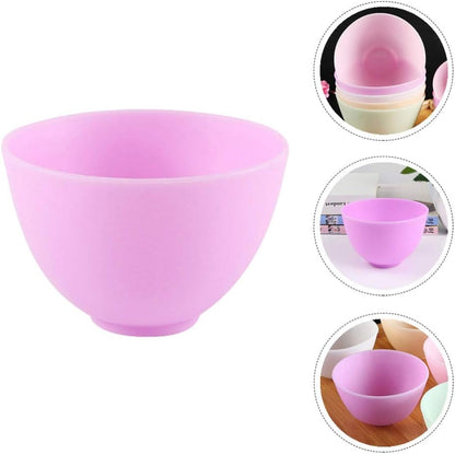 GLEAVI Diy Mask Mixing Bowl Set 3pcs Silicone Mixing Bowls for Face Mask Easy to Clean