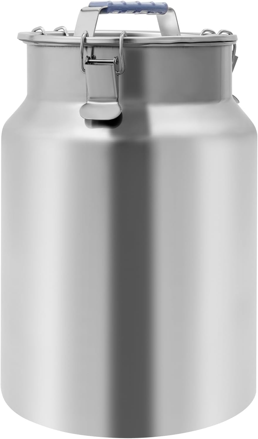 Sealed Rice Storage Container, 12L/3gal Stainless Steel Kitchen Food Storage Bin with Lids Locking Clamp, Airtight Canisters Container for Flour Rice Cereal Grain Coffee Bean (Red)