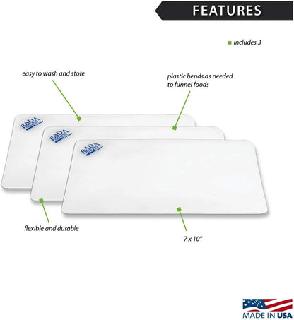 Rada Cutlery 3-Piece Small Flexible Cutting Board (CB3)