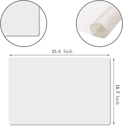 27.5 ''by 19.6 ''Oversize Silicone Placemat for Craft Flexible Multipurpose Huge Extra Large Size Non Slip Waterproof Baking Mat Sheet Black 1 PCS