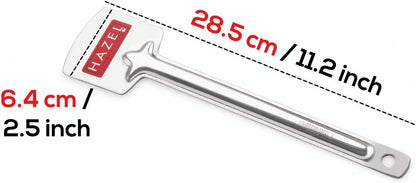 HAZEL Stainless Steel Cake Pie & Pastry Serving Spoon with Handle Slicer Lifter, Silver