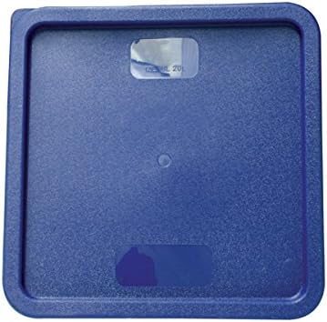 Tiger Chef 18 Quart Commercial Grade Clear Food Storage Square Polycarbonate Containers With Blue Lids 4 Pack