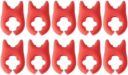 10Pcs Silicone Pot Clip Spoon Rest Silicone Assist Hot Handle Holder