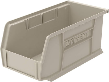 Akro-Mils 30230 AkroBins Plastic Storage Bins, Space-Saving Stackable Bins for Garage, Pantry, Craft Organization, 10.5 "L x 5.5 "W x 5"H, Blue, 12-Pack