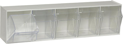 Quantum Storage Systems QTB302WT 2 Drawers Tip Out Cabinet Part Organizer White 14" H x 24" W x 12" D