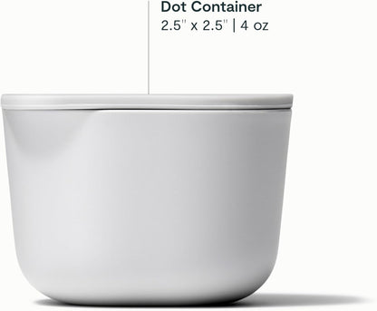 Caraway Glass Food Storage - 4.4 Cup Glass Container - Ceramic Coated - Easy to Store, Non Toxic, Non Stick Lunch Box Container with Lids - Dishwasher, Oven, & Microwave Safe - Mist