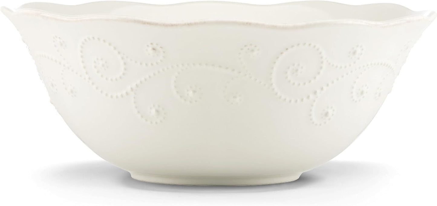 Lenox French Perle Chip and Dip Tray, White -
