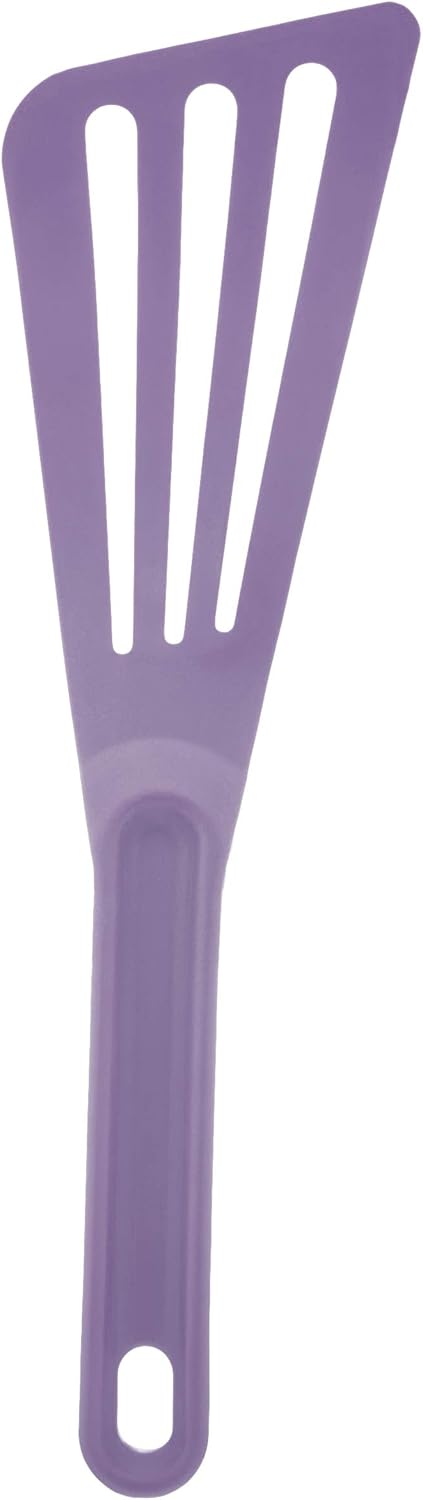 Mercer Culinary Hell's Tools Hi-Heat Slotted Spatula, 12 Inch x 3.5 Inch, Gray