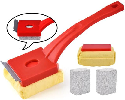 Grill Brush Bristle-Free – Steam Cleaning – Includes 2 Extra Brush Head – Heavy-Duty Barbecue Scraper