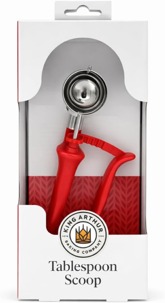 King Arthur Baking Company Tablespoon Cookie Scoop Dough Portions for Drop Cookies, Mini Scones, and Pizzelle