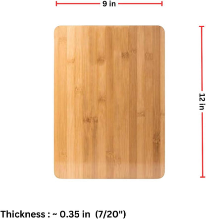 Set of 12, Bulk Wholesale Bamboo Cutting Boards – 12x9" Blank Wood Charcuterie Trays for Snacks, Cheese, Appetizers, Grazing Platter, Engraving Gifts, Epoxy Resin Crafts, or Rustic Wall Deco