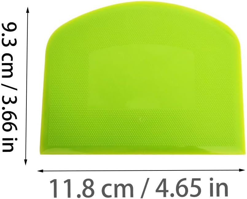 5 Pack Plastic dough scraper, flexible scraper