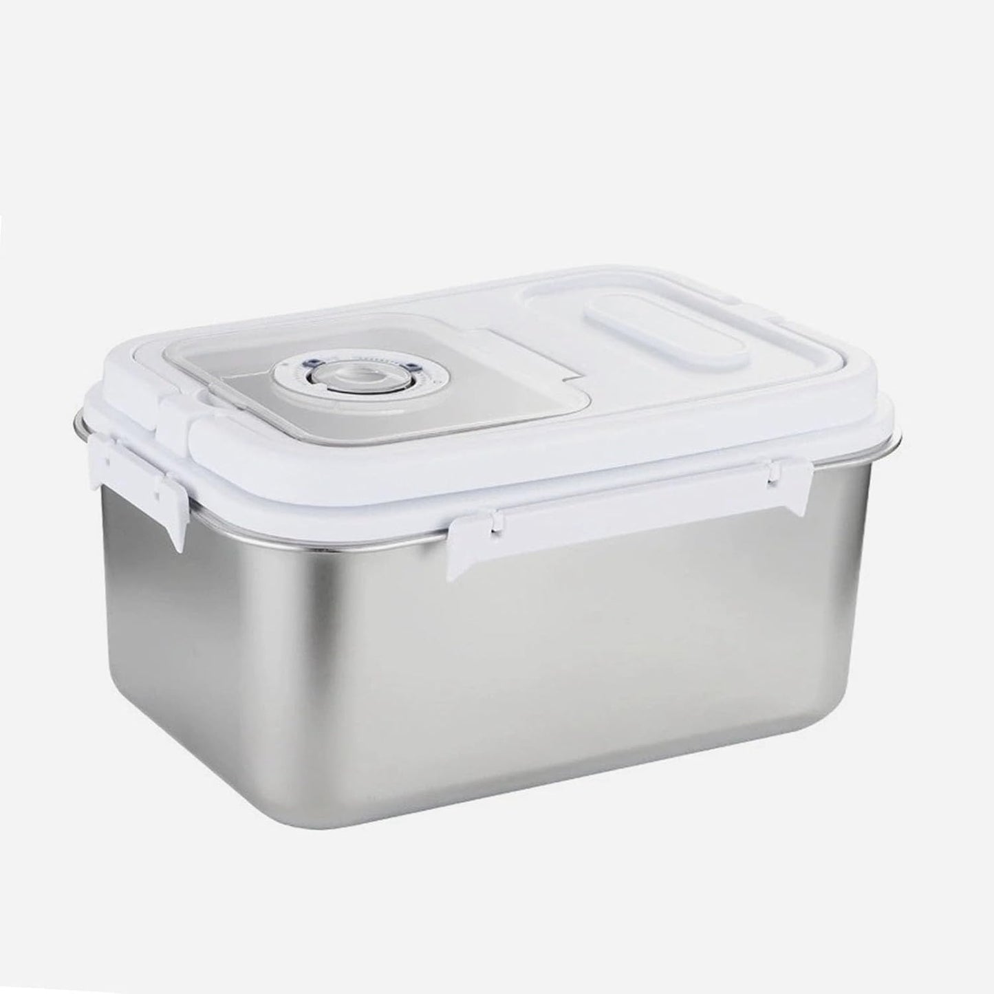 RUIAN 10L Airtight Pet Food Storage Container Stainless Steel with Scoop - Translucent Moisture-Proof Plastic Bin for Dry Food, Cat/Dog Treats, Grains - Seal Locking Lid Keep Fresh (JC366-2)