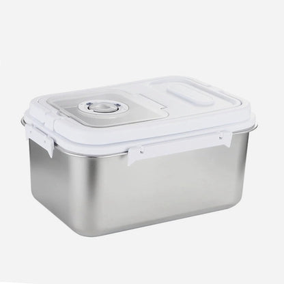 RUIAN 10L Airtight Pet Food Storage Container Stainless Steel with Scoop - Translucent Moisture-Proof Plastic Bin for Dry Food, Cat/Dog Treats, Grains - Seal Locking Lid Keep Fresh (JC366-2)