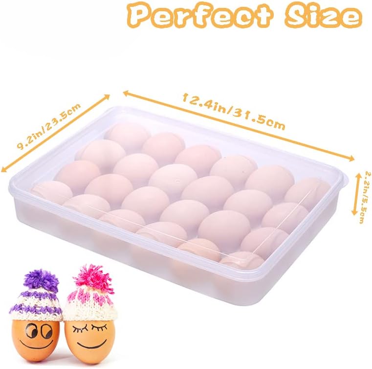 Egg Holder for 72 Eggs,3-Layer Plastic Egg Container,Deviled Egg Tray with Handle Lid,Devil Egg Holder for Refrigerator,Kitchen,Easter Party,Keep Fresh