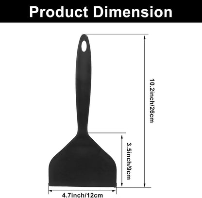 BokWin 2 Pack Wide Silica Gel Pancakes Spatula Turner, Red