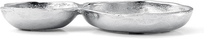 Cluster of 10 Round Serving Bowls Gold Clusters Decorative Elegant Snack Tray for Olives, Chip & Dip, Nuts, Appetizers & Entertaining Strong Brass & Enamel Home Decor Gifts, Parties & Weddings 20.5"