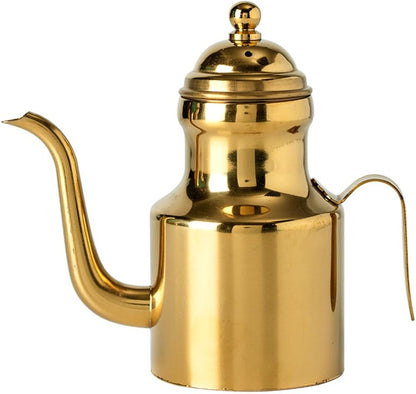 Stainless Steel Oil Bottle, 18oz Olive Oil Dispenser with Drip Free Spout, Kitchen Sauce Container (500 ml)
