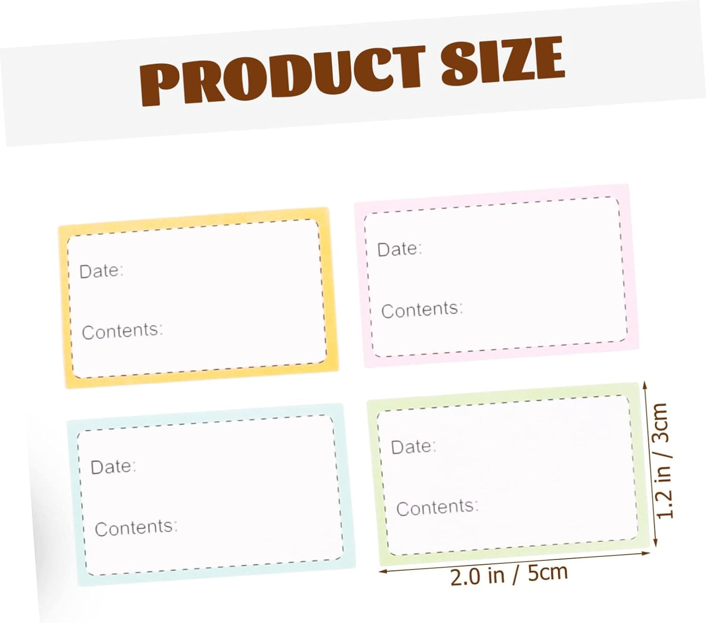 jojofuny 5 Rolls of Multi-Function Food Safety Date Labels Blank Writing Stickers for Refrigerated Items Decorative Bottle Stickers for Kitchen and Office