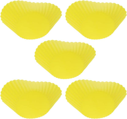 Utoolmart Silicone Cupcake Baking Cups,Reusable Silicone Baking Cups, Non-stick Cupcake Muffin Liners Cake Molds Set, Use As Lunch Box Dividers, 5 Pcs