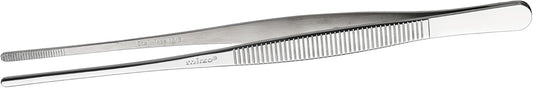 Winco 10" Heavy-Duty Plating/Tweezer Tong, Straight