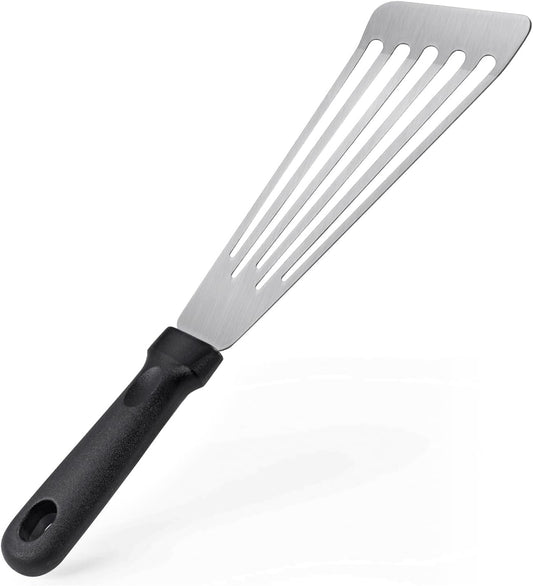 Fish Spatula,Stainless Steel Fish Turner,Flexible Metal Spatula for Flipping Fish,Eggs,Crepes, Steaks,Burgers and Baking,Rust-Proof & Corrosion-Resistant,3.1"x 12"