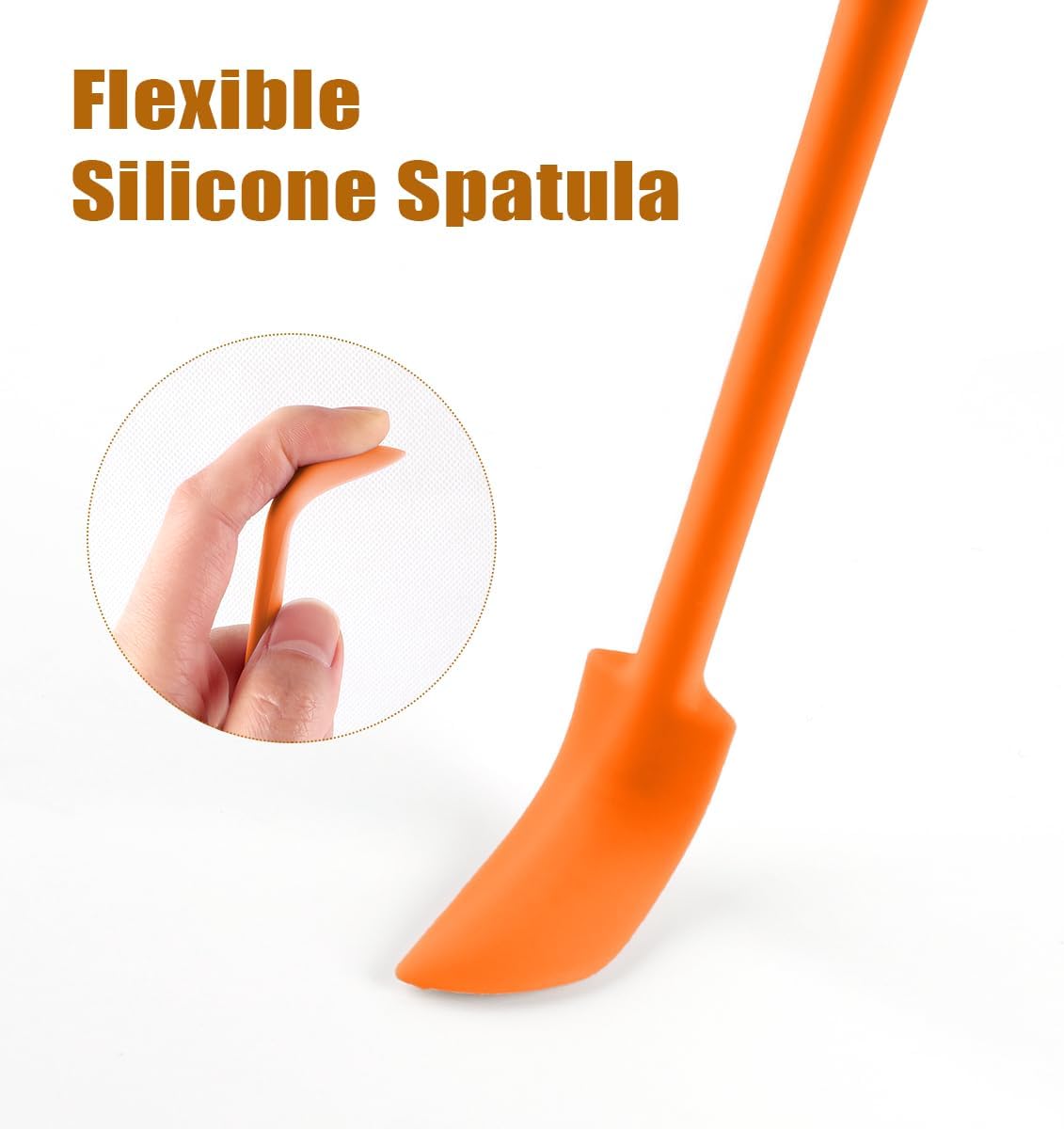 Silicone Spatula Set 6Pcs, Mini Jar Scraper for Makeup & Food