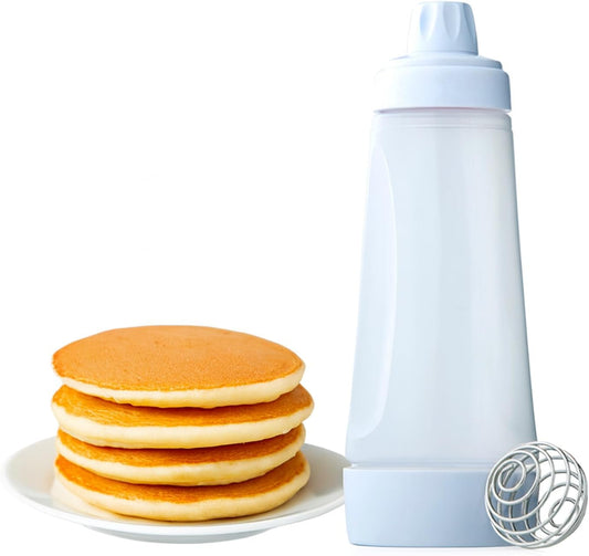 Pancake Batter Dispenser,Batter Dispenser and Mixer with BlenderBall