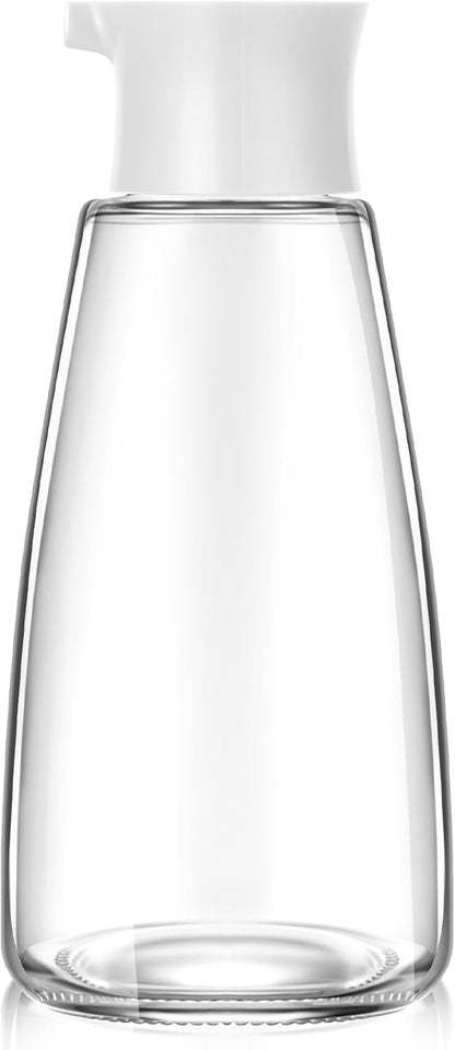 Glass Soy Sauce Dispenser Bottles, 9.6 oz Oil Cruet, Black
