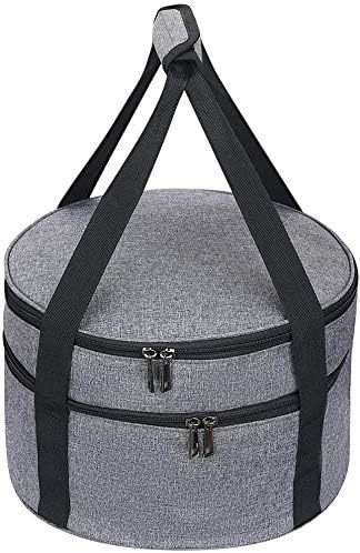 Casserole Carrier,Insulated Pie Carrier with Lid and Handle,Pie Carrier for Transport Pie Holders for Multiple Pies,Pie Carrying Case Casserole Carriers for Hot or Cold Food Picnic Pizza.12.5 Inch