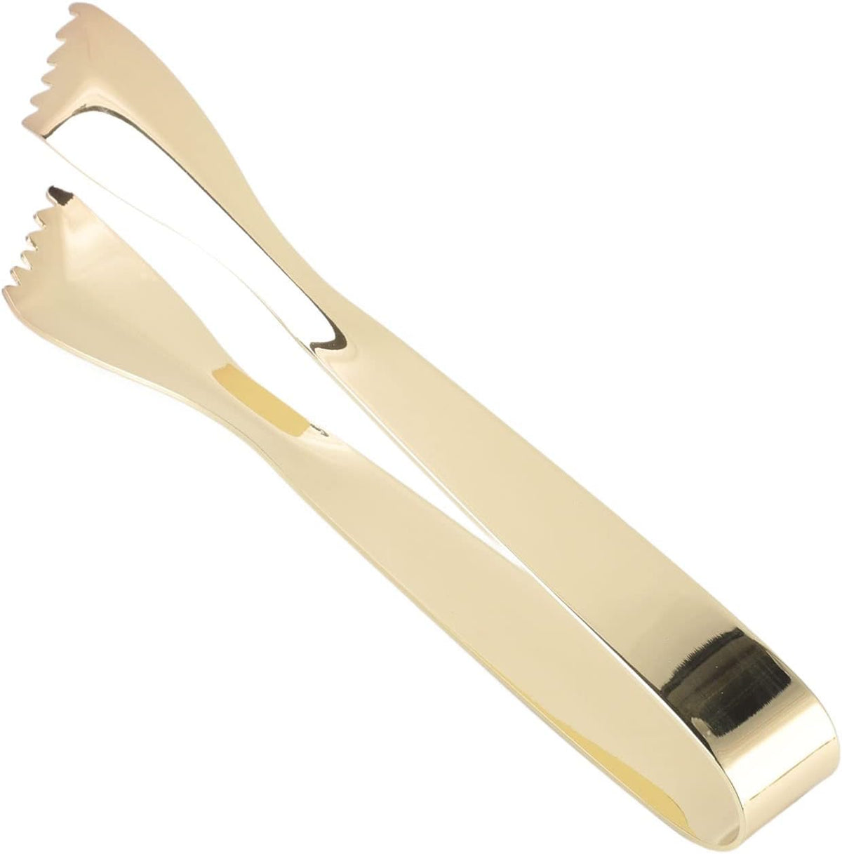 Ice Tongs, Gold Tongs for Serving Food, Stainless Steel Serving Tong Sugar Cubes Tongs, Ice Cube Tong for Camping Barbecue Salad Desserts Frying Party Coffee Bar