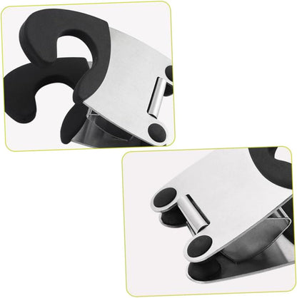 Stainless Steel Pot Clip Spoon Holder 2 Piece Kitchen Utensil Rest
