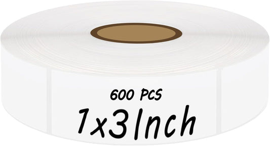 600Pcs Blank Removable Freezer Labels,1x3In Date Label Stickers,No Residue Food Storage Containers Labels,for Food Containers Pantry Organization